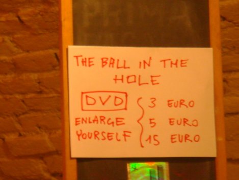 The Ball in the Hole DVD campain: yes, we are that bankrupt *